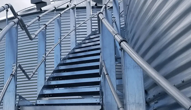 Why Galvanized Steel Stairs Are a Practical Choice for Grain Facilities